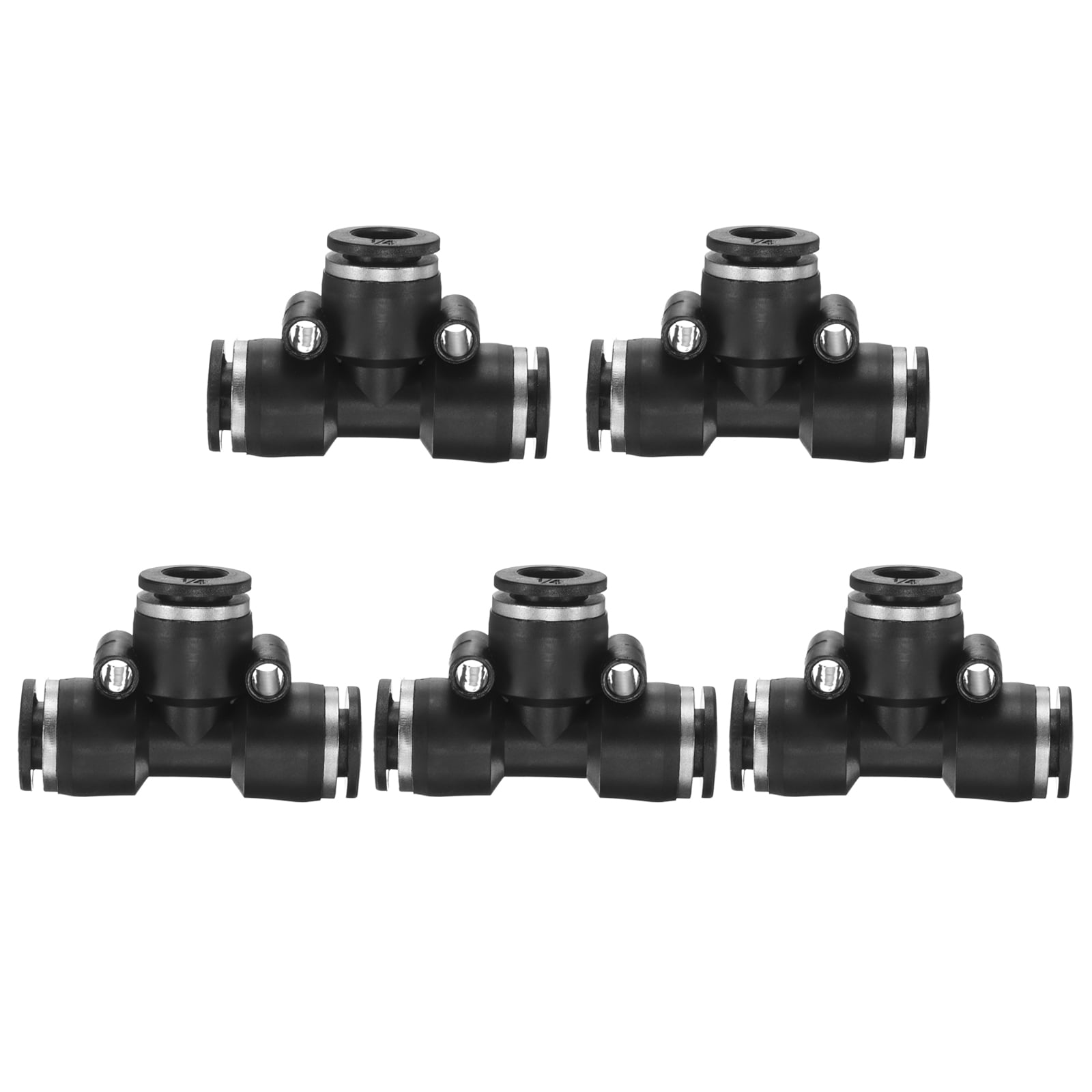 PneuaticPlus PN29-1/4-1/4 Push To Connect Etal Fitting, Union Tee - 1/4" Tube OD X 1/4" Tube - View #9