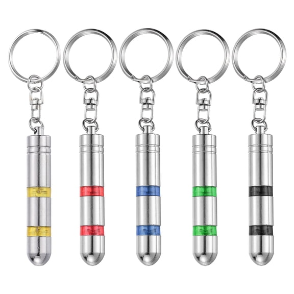 Uxcell 5pcs Anti-Static Keychain Magnetic Head Car Static Human Body ESD Tool Electricity Discharge Remover Keychains for Car Door House, Red/Blue/Black/Green/Yellow