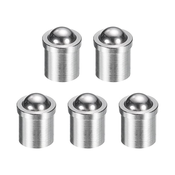 Uxcell 5pcs Ball Point Spring Plunger 5x6mm 10N Stainless Steel Small Ball Plunger
