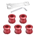 thumbnail image 1 of Uxcell 5pcs Double Chain Ring Bolt M8 Bike Chainwheel Screw w Mounting Wrench Red, 1 of 7