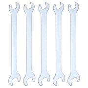 Uxcell 5pcs Double Open End Thin Wrench 5.5mm x 7mm Metric U-Shaped Spanner