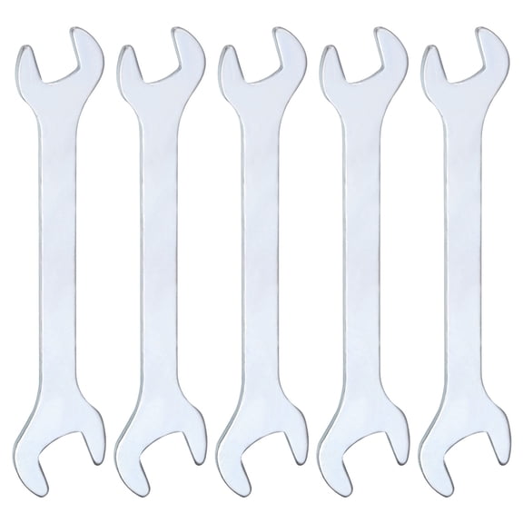 Uxcell 5pcs Double Open End Thin Wrench 8mm x 10mm Metric U-Shaped Spanners