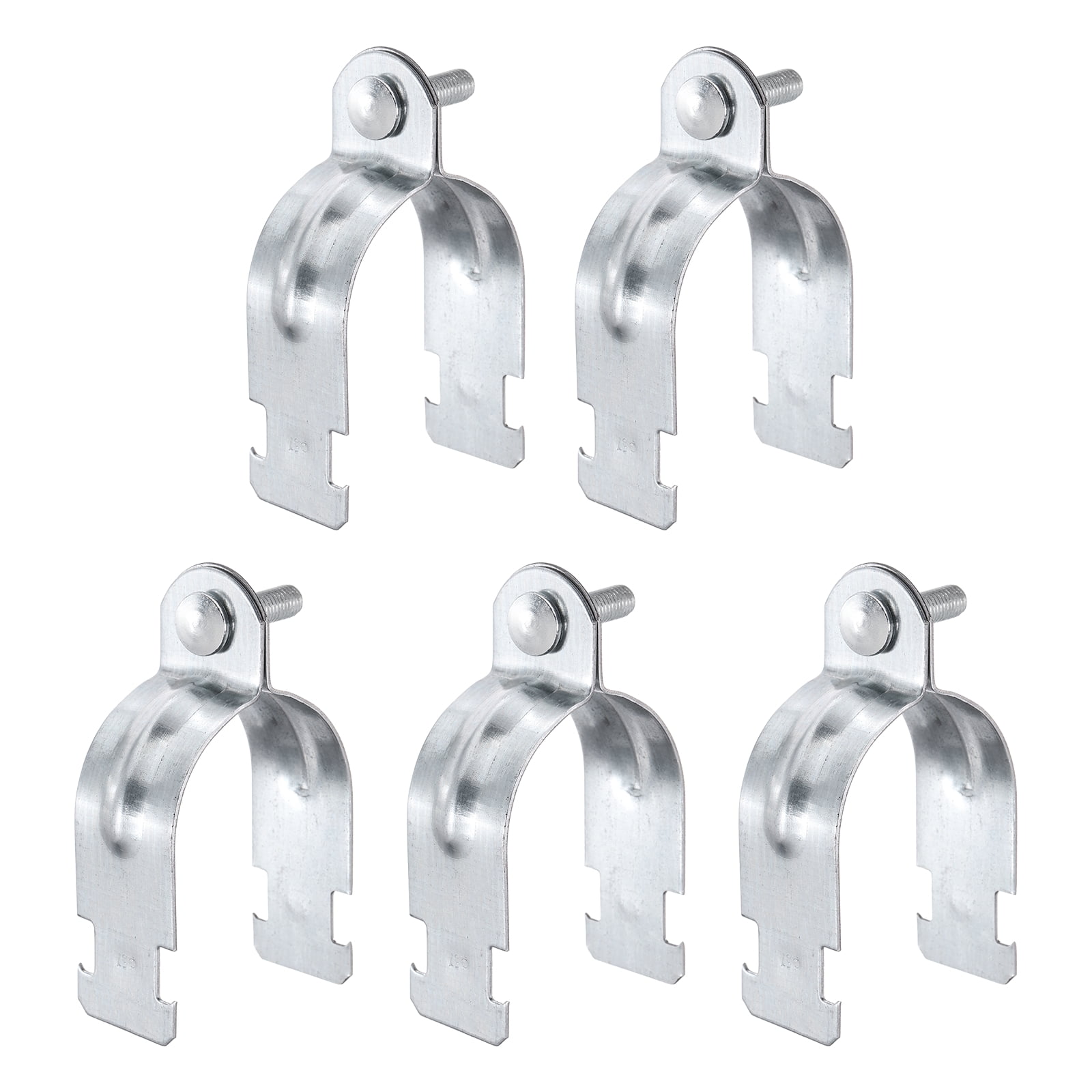 Uxcell 5pcs EMT Strut Clamp 2-1/4" Universal Carbon Steel Galvanized ...