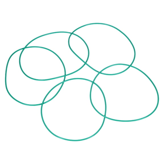 Uxcell 5pcs Fluorine Rubber O-Rings (120mm OD 115mm ID 2.5mm Width) - Metric FKM Sealing Gasket Plumbing Sealing O Rings, for Fasten Screws Flanges Faucet Pipe Valves, Green