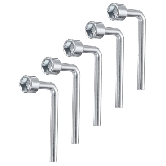 Uxcell 5pcs L Shaped Angled Hex Socket Wrench 12mm Single Ended Socket Spanner