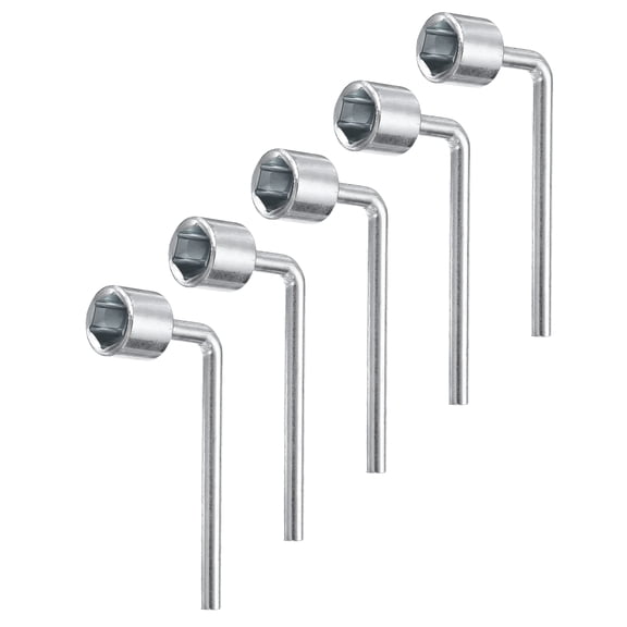 Uxcell 5pcs L Shaped Angled Hex Socket Wrench 18mm Single Ended Socket Spanner