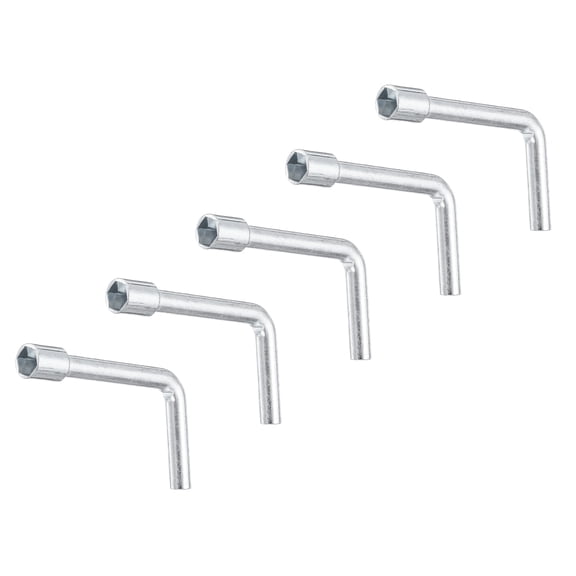 Uxcell 5pcs L Shaped Angled Hex Socket Wrench 8mm Single Ended Socket Spanner