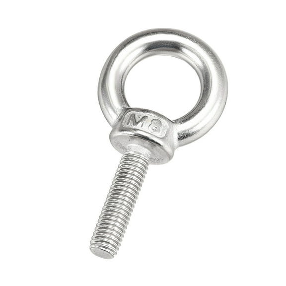 Uxcell 5Pcs M8x30mm Thread 20mm Inside Dia 35mm OD 304 Stainless Steel Lifting Eye Bolt