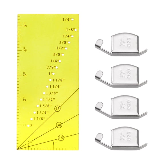 Serving Machine Ruler Uxcell 5pcs Magnetic Seam Guides and Seam Guide Ruler with G20 Sewing ...