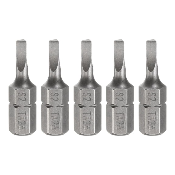 Uxcell 5pcs Magnetic Triangle Screwdriver Bit TA26 1/4" Hex Shank 1" (25mm) Long Magnetic S2 Steel Industrial Grade Screw Driver Bit Triangular Head Electric Drill Bits