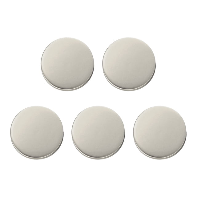 Uxcell 5pcs Metal Round Buttons 15mm Alloy Flat Sewing Buttons, Matte ...