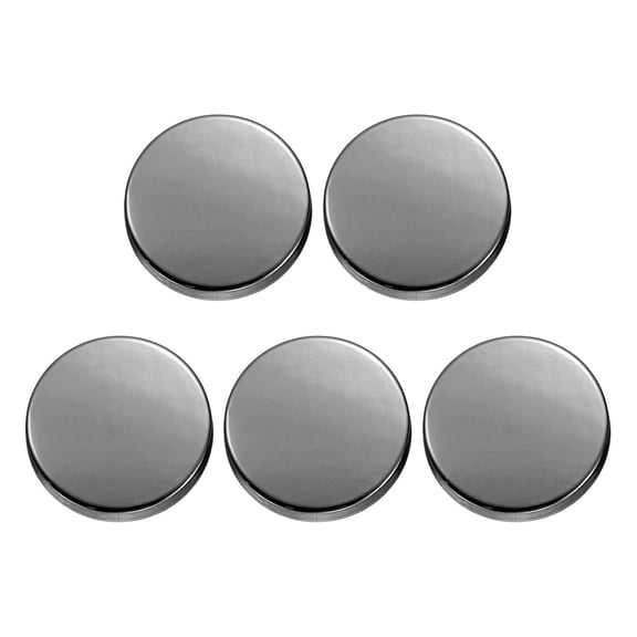 Uxcell 5pcs Metal Round Buttons 20mm Alloy Flat Sewing Buttons, Black