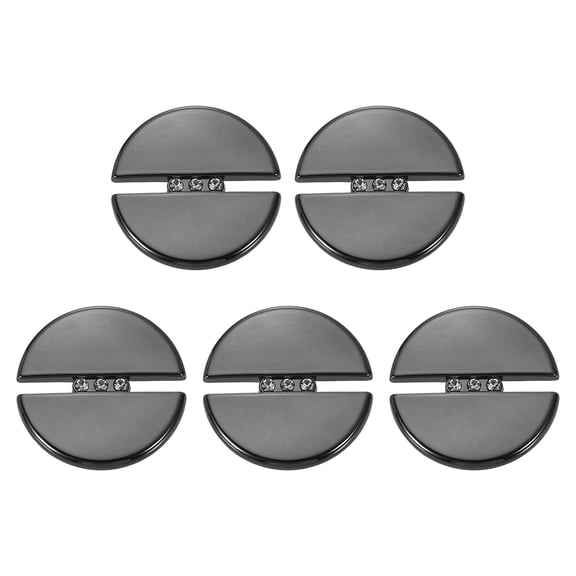 Uxcell 5pcs Metal Round Buttons 25mm Alloy Shank Sewing Craft Buttons, Gun