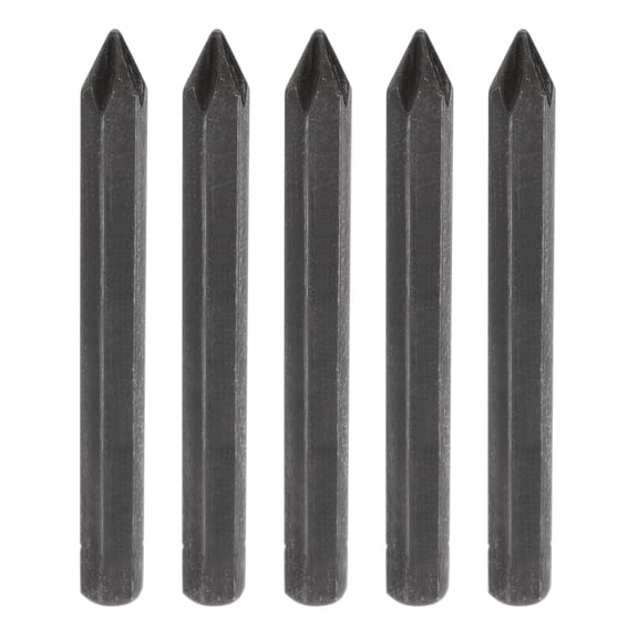 Uxcell 5Pcs PH1 Magnetic Phillips Screwdriver Bit 5/16" Hex Shank 80mm Length S2 Black