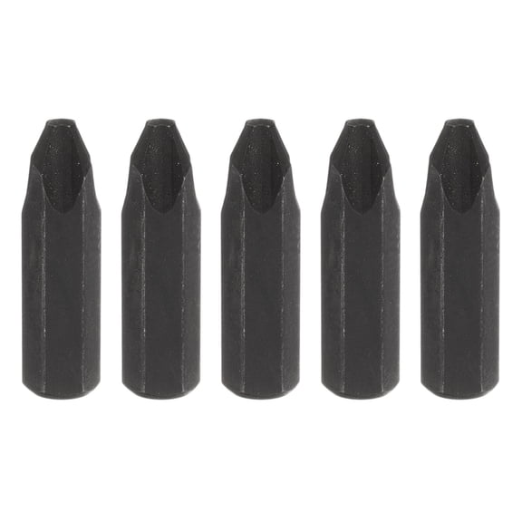 Uxcell 5pcs PH3 Magnetic Phillips Screwdriver Bit 5/16" Hex Shank 32mm Length S2, Black