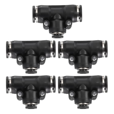 Uxcell Plastic Straight Union Push To Connect Tube Fitting 6mm OD Push...