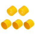 thumbnail image 1 of Uxcell 5Pcs Rubber End Caps 45mm(1.8 Inch) ID Vinyl Round Tube Bolt Cap Cover Screw Thread Protectors Yellow, 1 of 6