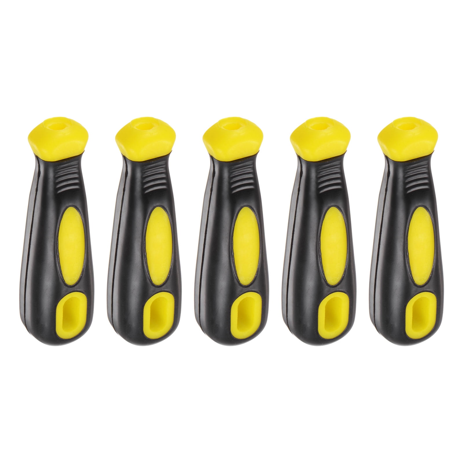 Uxcell 5pcs Rubber File Handle 4.25 Inch Round and Rectangular Hole ...