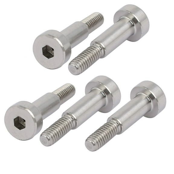 Uxcell 5pcs Shoulder Bolt 5mm Shoulder Dia 12mm Shoulder Length M4 Thread