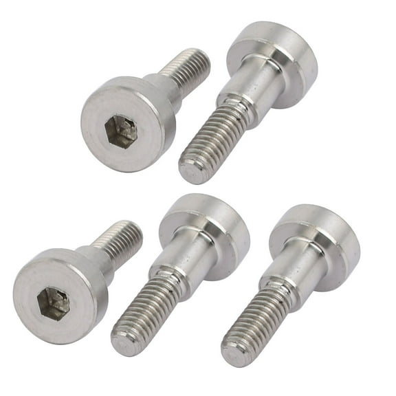 Uxcell 5pcs Shoulder Bolt 5mm Shoulder Dia 6mm Shoulder Length M4 Thread