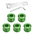 thumbnail image 1 of Uxcell 5pcs Single Chain Ring Bolt M8 Bike Chainwheel Screw w Mounting Wrench Green, 1 of 7