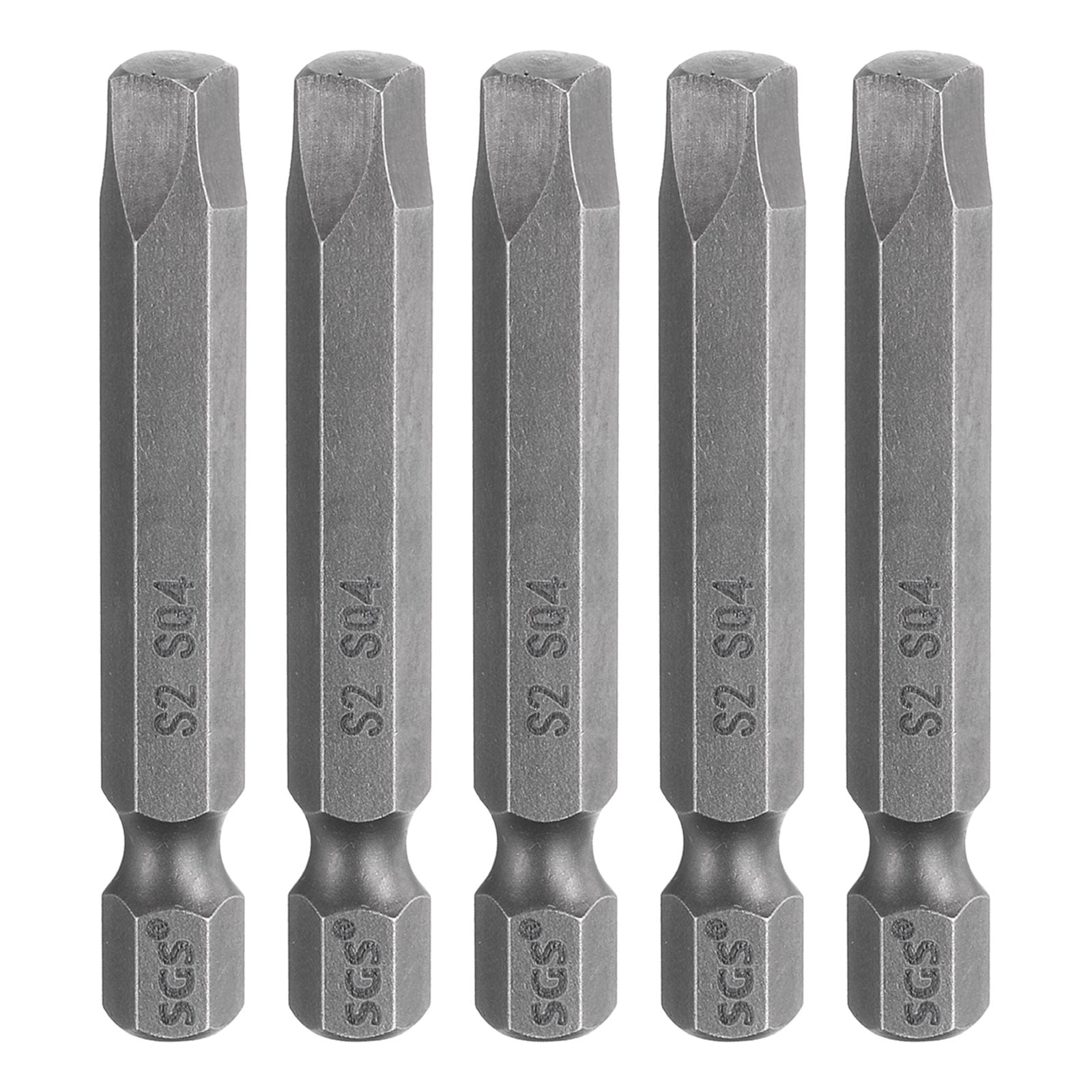 Uxcell 5pcs Square Screwdriver Bit SQ4 1/4