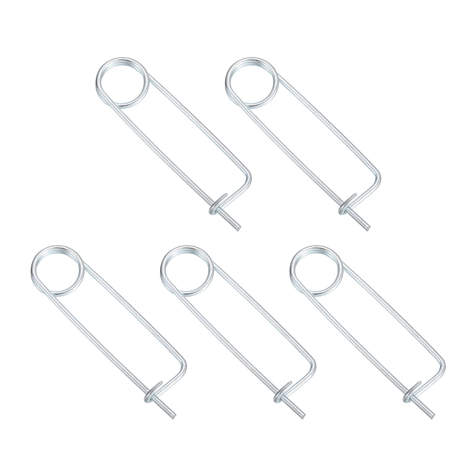 Uxcell 5pcs Steel Cotter Pins, 0.08x2.95 Inch (2x75mm) Brooch Shape ...