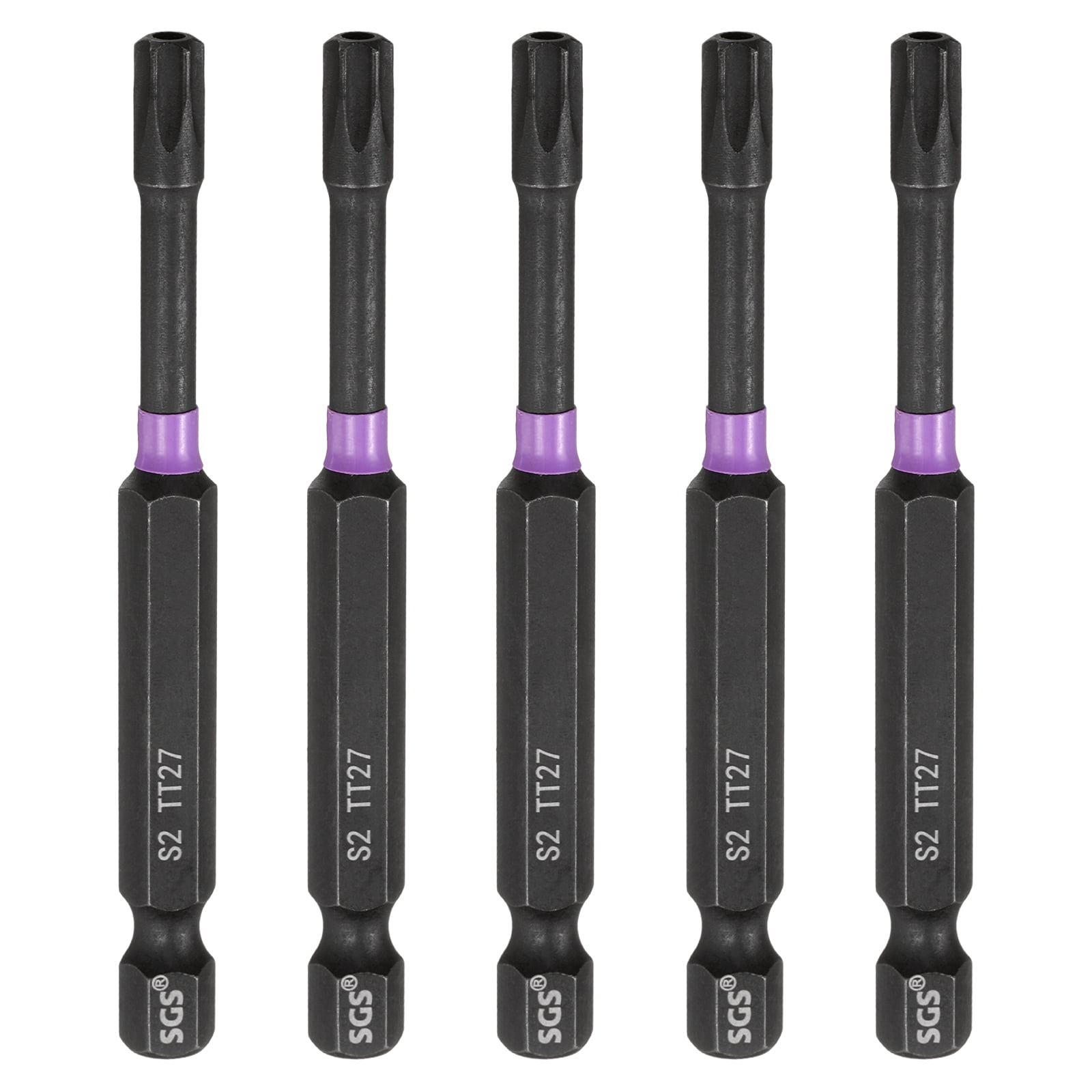 Uxcell 5pcs TT27 Torx Impact Screwdriver Bit 1/4