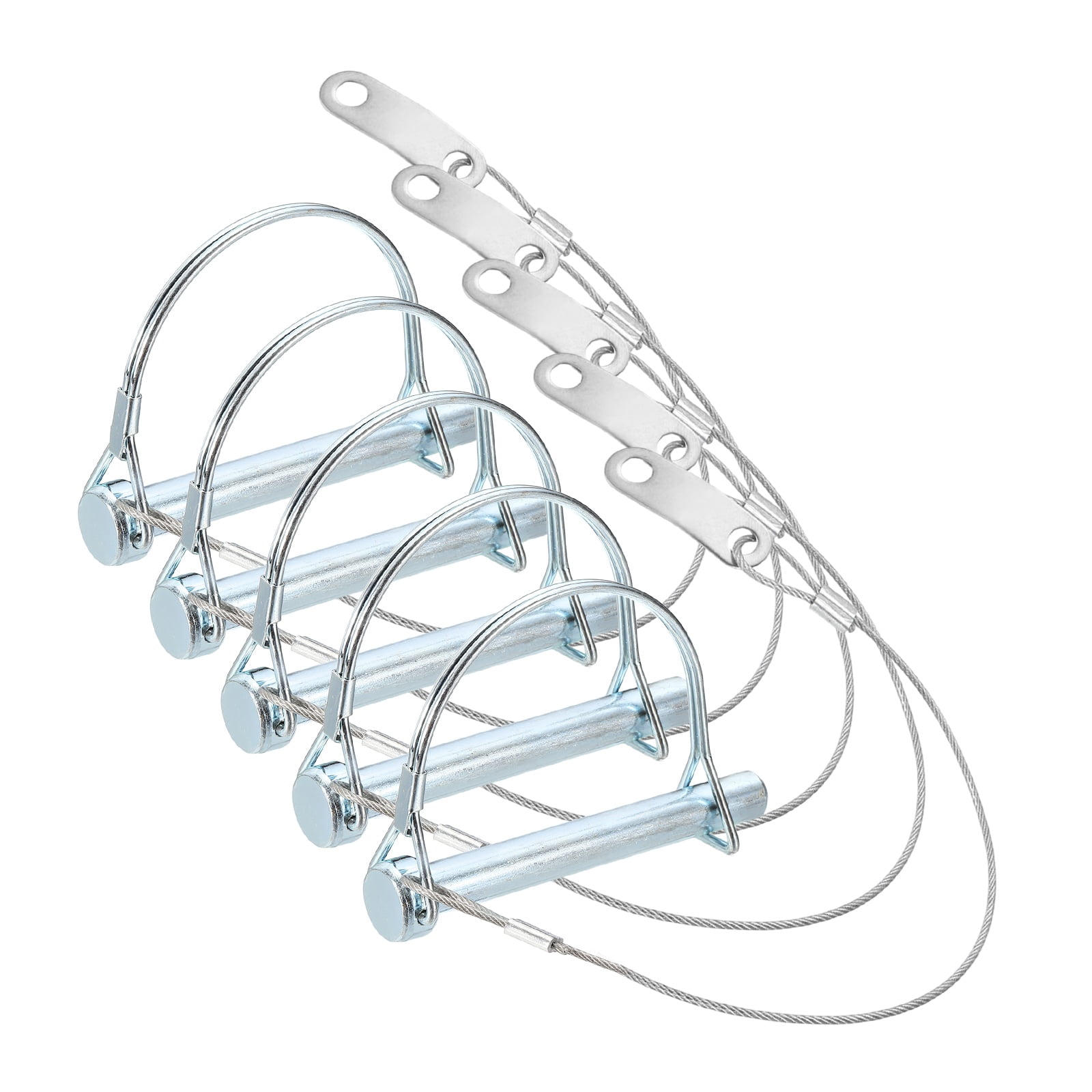 Uxcell 5pcs Trailer Coupler Pin with Quick Release Ring (3/8