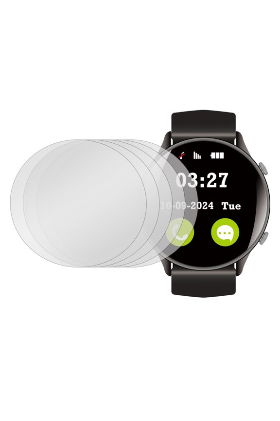 5pcs Watch Screen Protector 37.5mm Tempered Glass Anti-Spy Protection, Gray