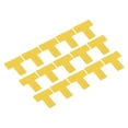 thumbnail image 1 of Uxcell 5s Location Marking Corner 2x2x0.8" 25 Pack T Shaped Floor Marker for Table, Desk, Floor, Yellow, 1 of 5