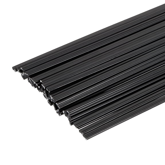 Uxcell 5set(10pcs) PPR Plastic Welding Rods 8inch Welding Strips Welder Rods for Car Bumper Kayak Daily Repair Plastic Welder Car Bumpers, Black