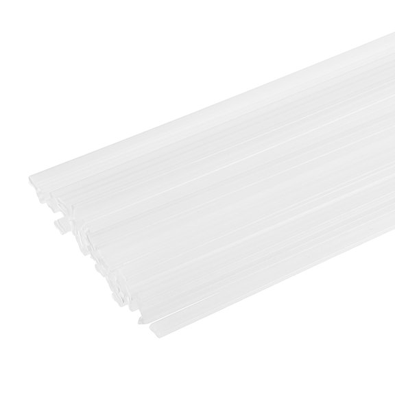 Uxcell 5set(10pcs) PPR Plastic Welding Rods 8inch Welding Strips Welder Rods for Car Bumper Kayak Daily Repair Plastic Welder Car Bumpers, White