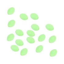 Uxcell 5x3.4mm Oval Soft Plastic Luminous Glow Fishing Beads Tackle Tool Green 200 Pieces