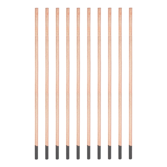 Uxcell 5x355mm Copper Coated Gouging Carbon Gouging Rods Electrodes 10 Pack