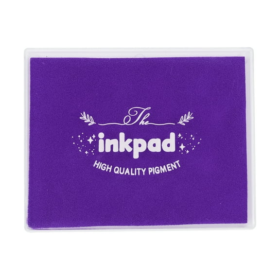 Uxcell 5x4" Craft Ink Pad, Washable Stamp Ink Pad DIY Ink Pad for Rubber Stamp Card Making Stamping Scrapbook Fingerprint Footprint Handprint, Purple