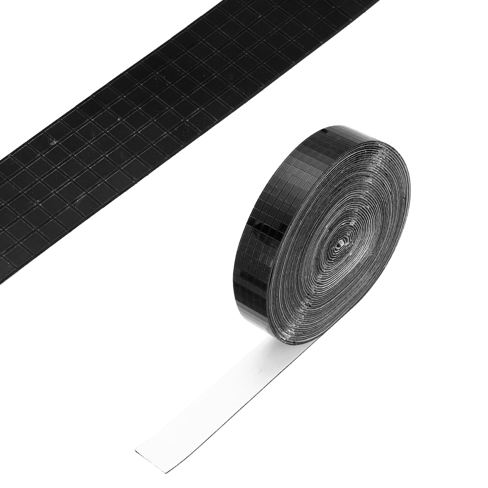 Uxcell 5x5mm Self Adhesive Mirrors Mosaic Tiles, 10000 Pcs Square Mini Glass Mosaic Disco Tile Sticker for DIY Craft Disco Ball Party Decoration, Black