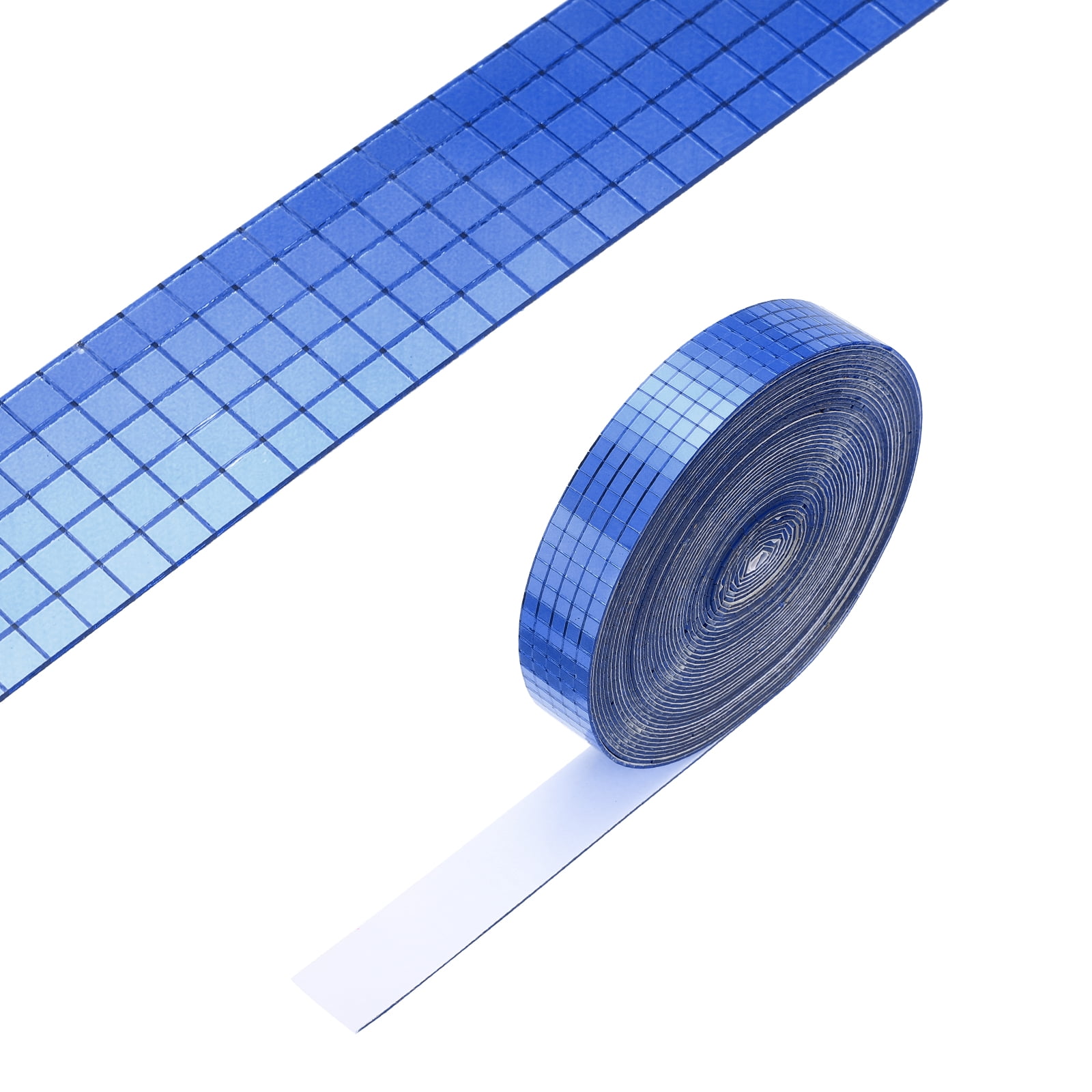 Uxcell 5x5mm Self Adhesive Mirrors Mosaic Tiles, 10000 Pcs Square Mini Glass Mosaic Disco Tile Sticker for DIY Craft Disco Ball Party Decoration, Blue