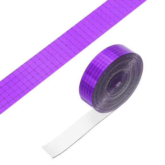 Uxcell 5x5mm Self Adhesive Mirrors Mosaic Tiles, 5000 Pcs Square Mini Glass Mosaic Disco Tile Sticker for DIY Craft Disco Ball Party Decoration, Purple