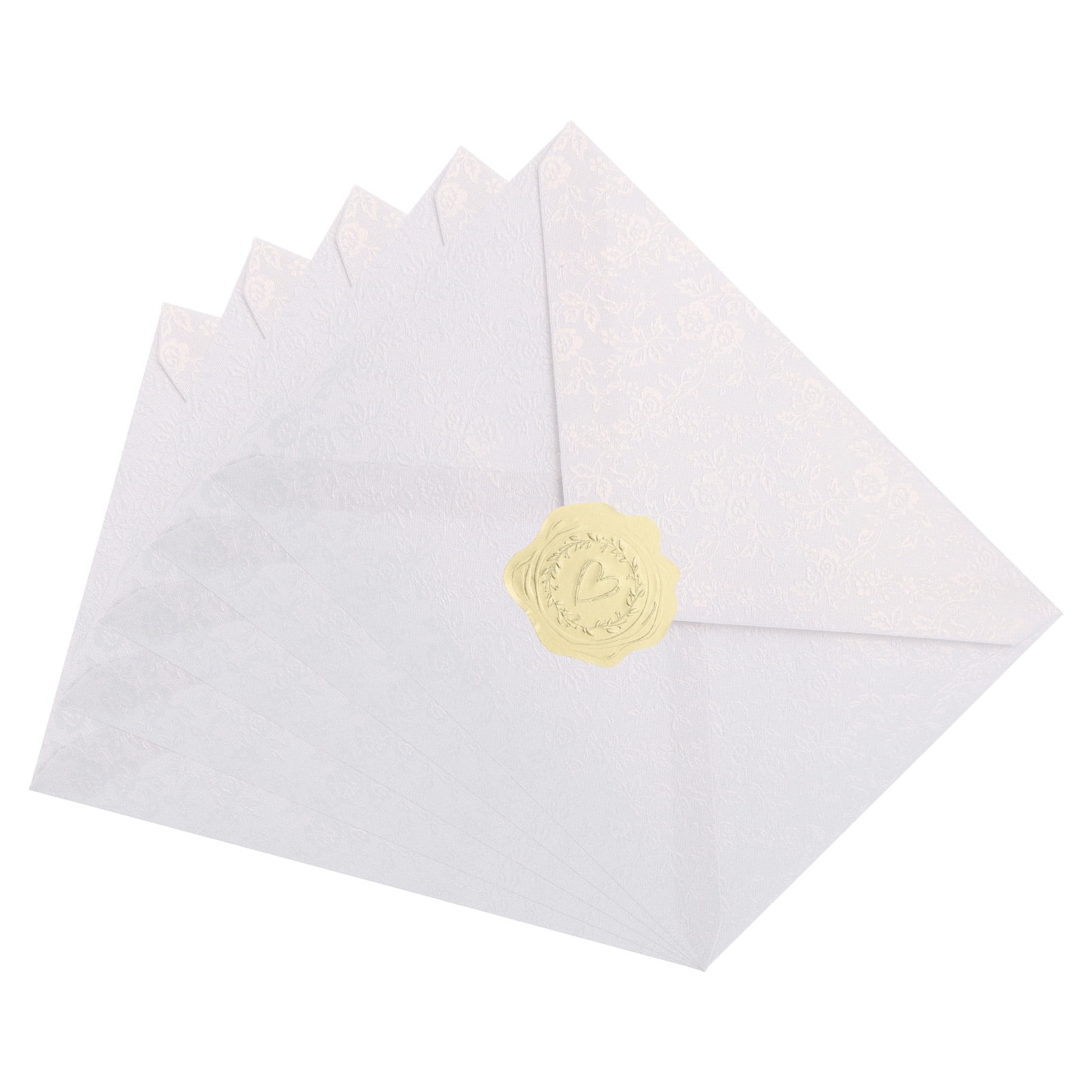 Uxcell 5x7 Envelopes, 100Pcs Rose Invitation Envelopes with Stickers ...