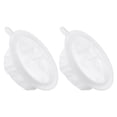 thumbnail image 1 of Uxcell 6.1" O.D. 400 Mesh Food Filter Strainer Kitchen Mesh Filters Strainers Fine Mesh Sieve White 2 Pack, 1 of 6