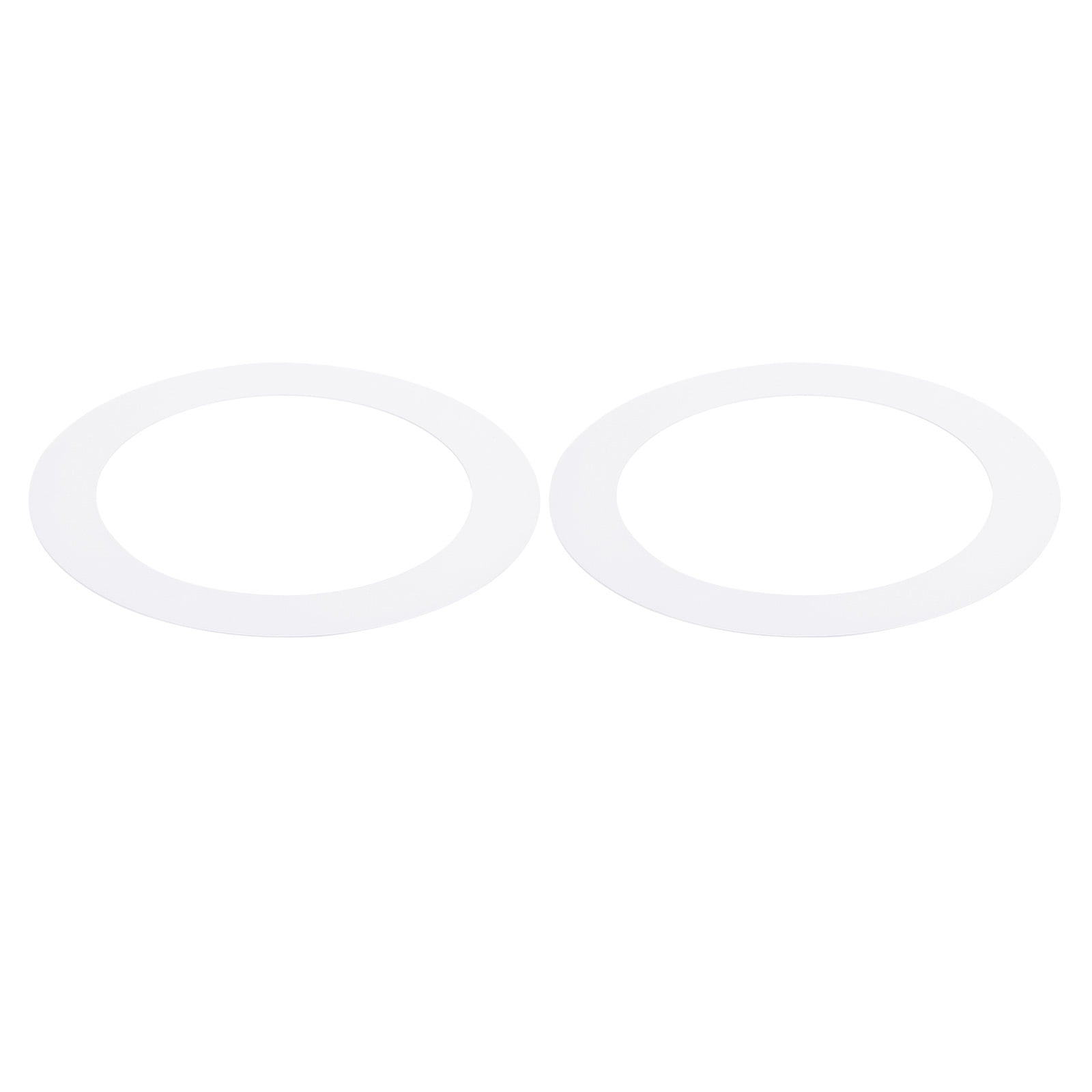 Uxcell 6.3" ID 10" OD Goof Rings for Recessed Light Gloss White Goof