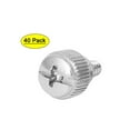 thumbnail image 1 of Uxcell 6#-32 Nickel Plated Knurled Head Thumb Screw for Computer PC Case (40-pack), 1 of 5