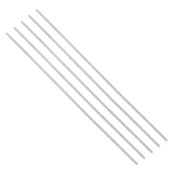 Uxcell #6-32 UNC 304 Stainless Steel Fully Threaded Rod, 5Pcs 11.8" Length Long Threaded Screw Right Hand Threads All Threaded Rod Studs for Anchoring Bolt, Clamps, Hangers and U-Bolts