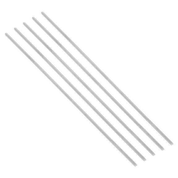 Uxcell #6-32 UNC 304 Stainless Steel Fully Threaded Rod, 5Pcs 7.9" Length Long Threaded Screw Right Hand Threads All Threaded Rod Studs for Anchoring Bolt, Clamps, Hangers and U-Bolts