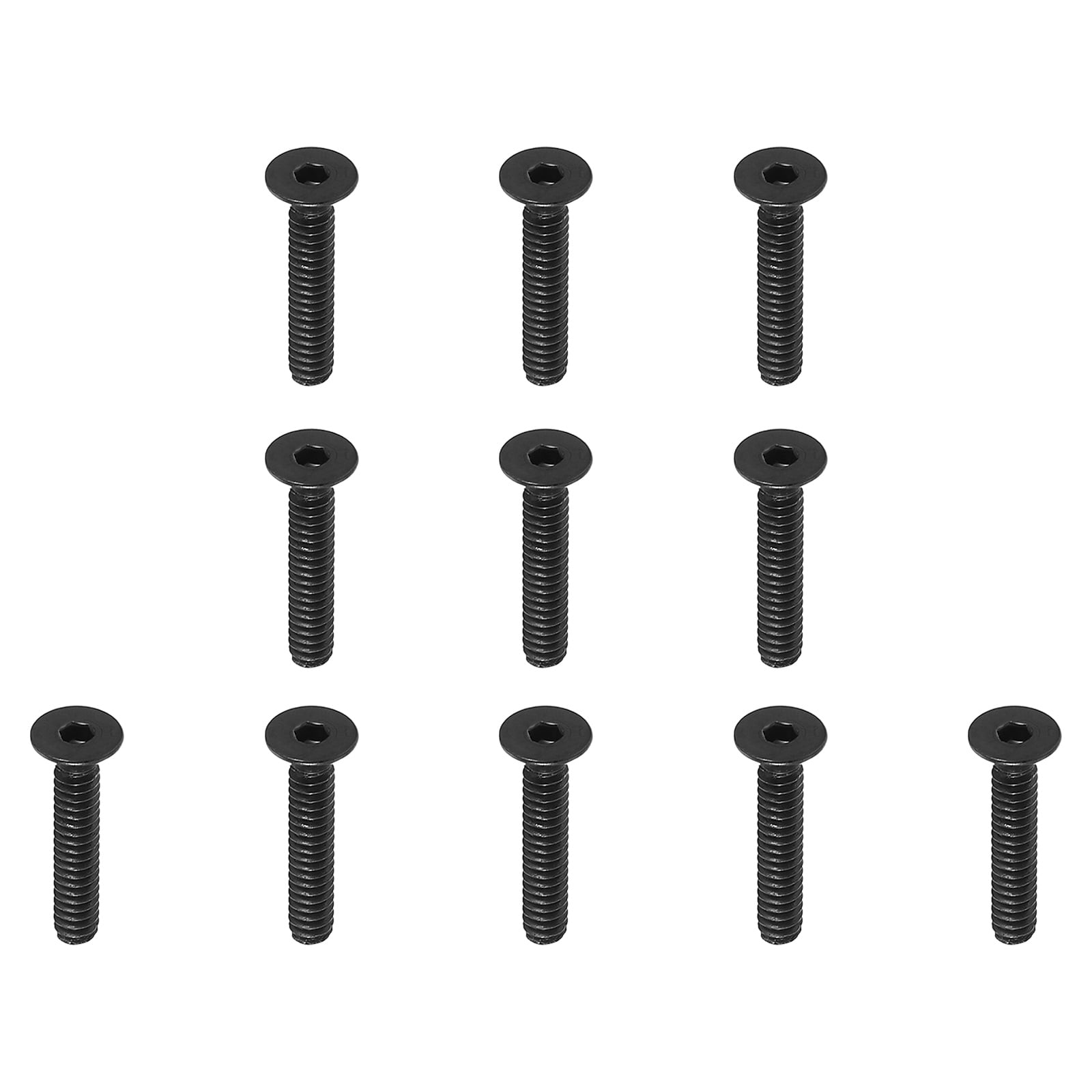 Uxcell #6-32 x 3/4 Inch Flat Countersunk Head Socket Cap Bolts Machine ...