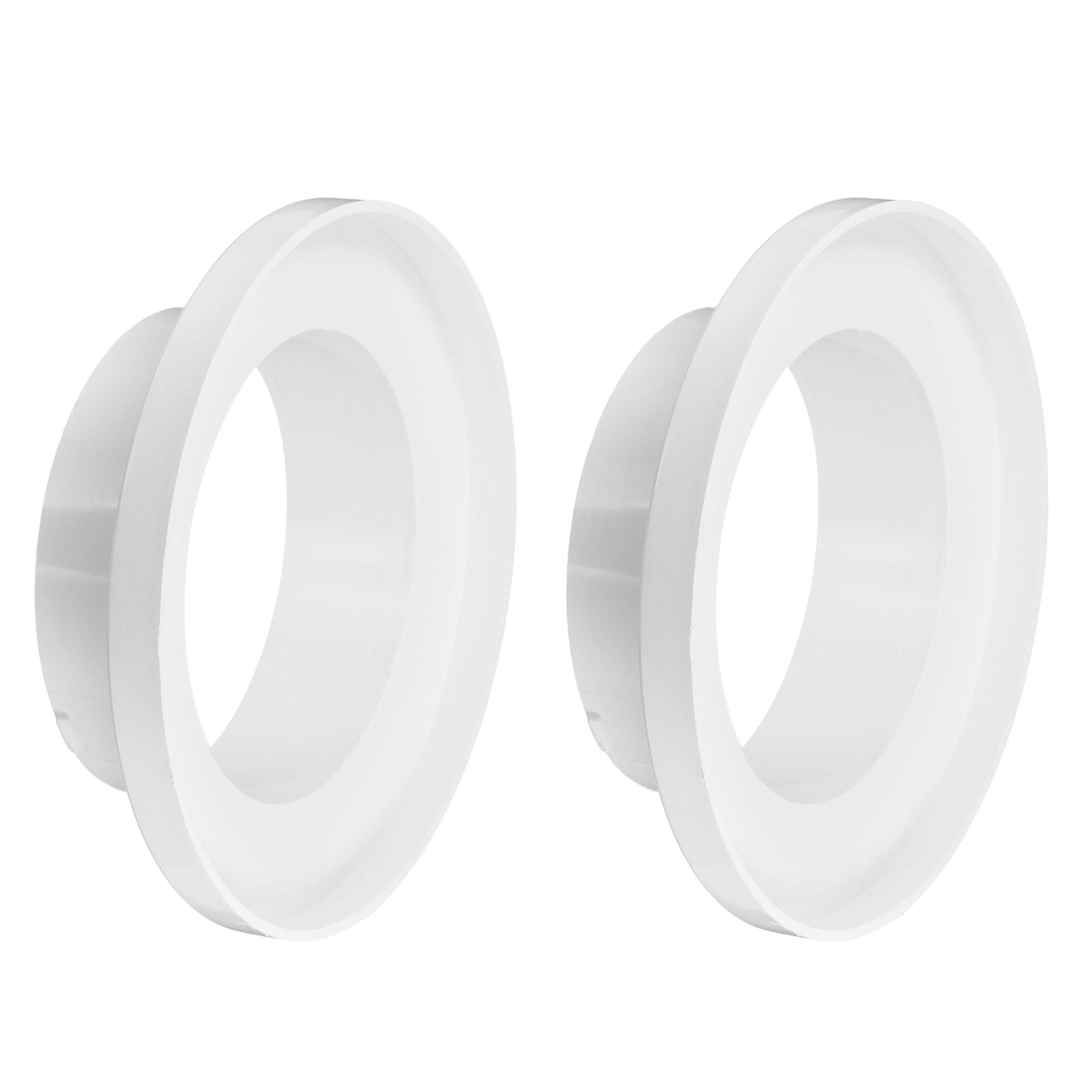 Uxcell 6 to 4 Inch Duct Reducer, 2Pcs ABS Air Duct Adapter HAVC Pipe Connector Dryer Vent Adapter Increaser Reducer for Inline Ventilation System, White (150mm to 100mm)