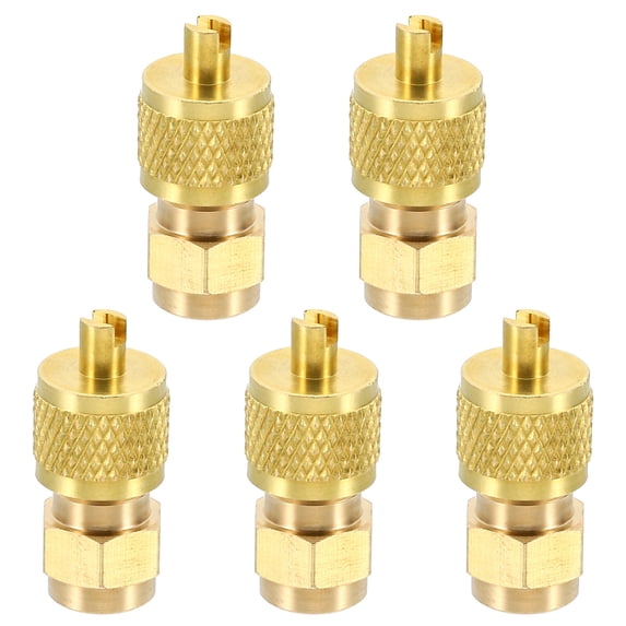 Uxcell 6.4mm ID Service Access Valve, 5Pack Filling Access Valves Core & Cap Remover