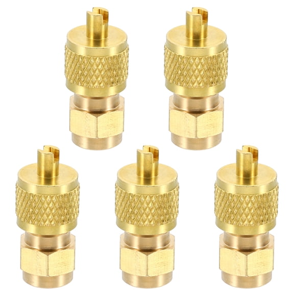 Uxcell 6.4mm ID Service Access Valve, 5Pack Filling Access Valves Core & Cap Remover