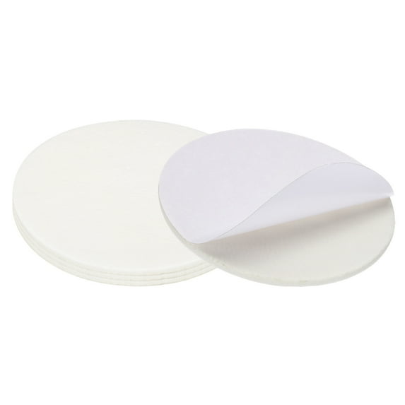 Uxcell 6.5" Diameter Felt Furniture Pads, 4 Pcs 1/2" Thick Lamp Base Felt, White
